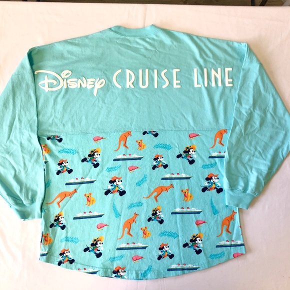 Disney Cruise Line Spirit Jersey Blue Mickey Minnie Mouse Australia Adult - NEW - Picture 1 of 4